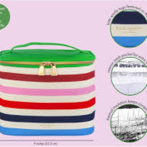 Kate Spade Colorful Striped Lunch Tote - Picture 2 of 6
